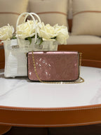 LOUIS VUITTON WALLET ON CHAIN PINK