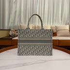 DIOR TOTE BAG GRAY MEDIUM TOTE