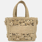 Book Tote Small Natural Raffia