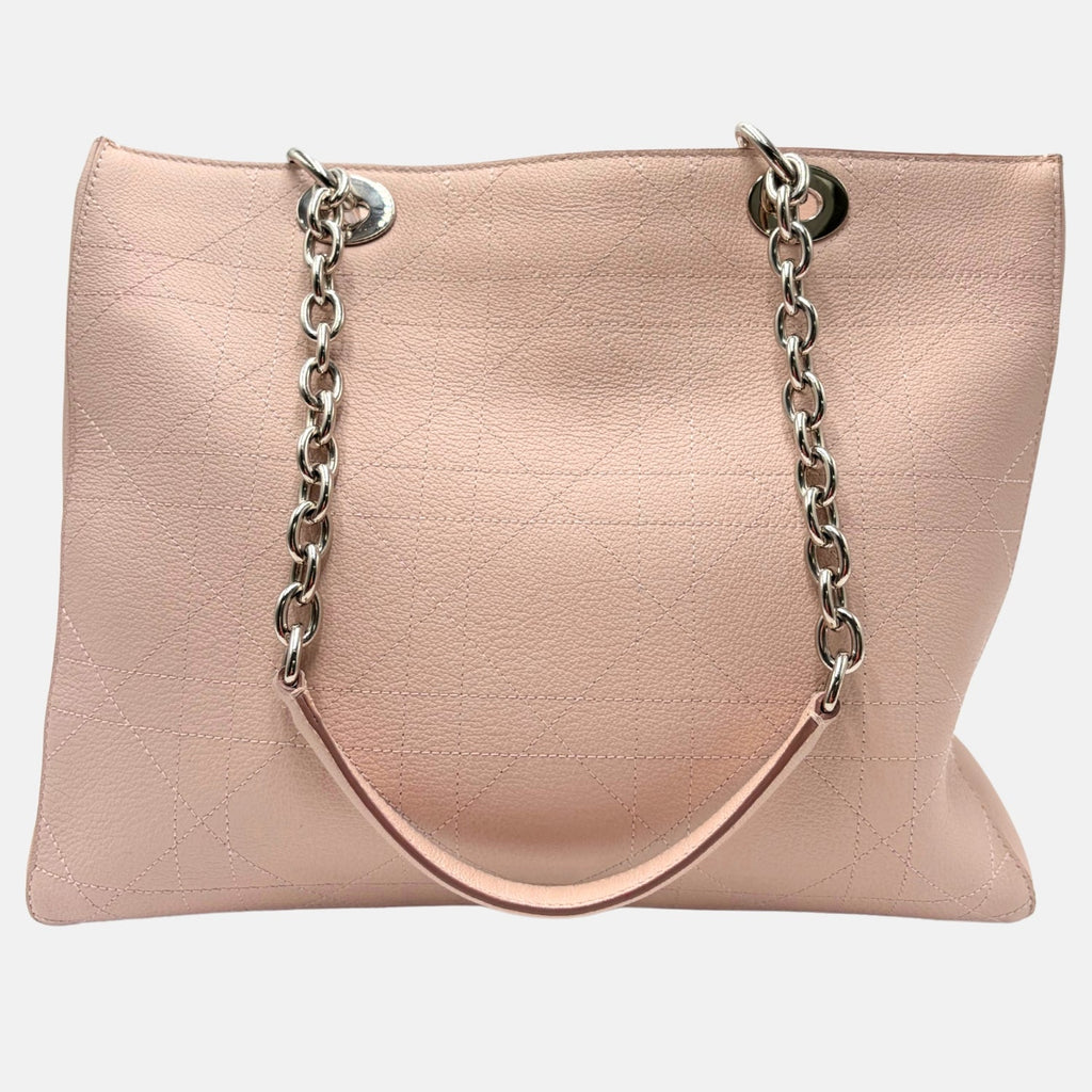 Ultra Dior Tote Bag Blush Cannage Leather