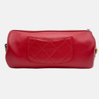 Chain 20s Signature Bowling Bag Red Leather
