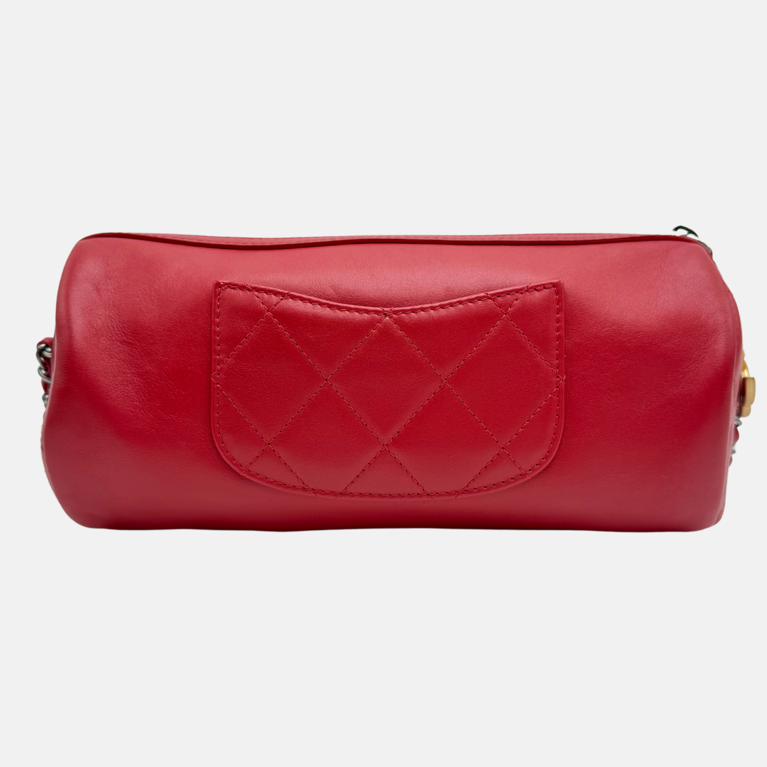 Chain 20s Signature Bowling Bag Red Leather