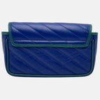 Marmont Shoulder Bag Imperial Blue Calfskin Super Mini