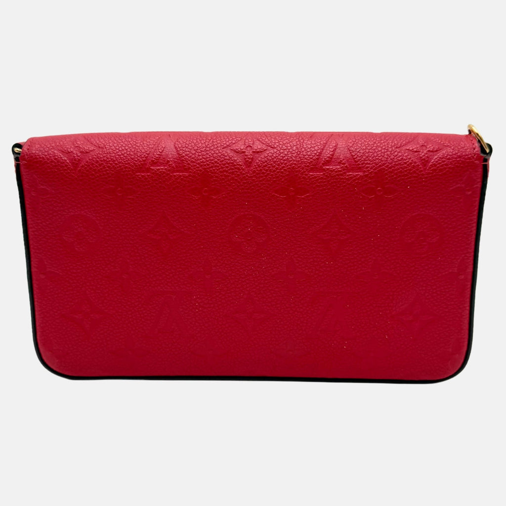 Pochette Felicie Chain Wallet Red Empreinte