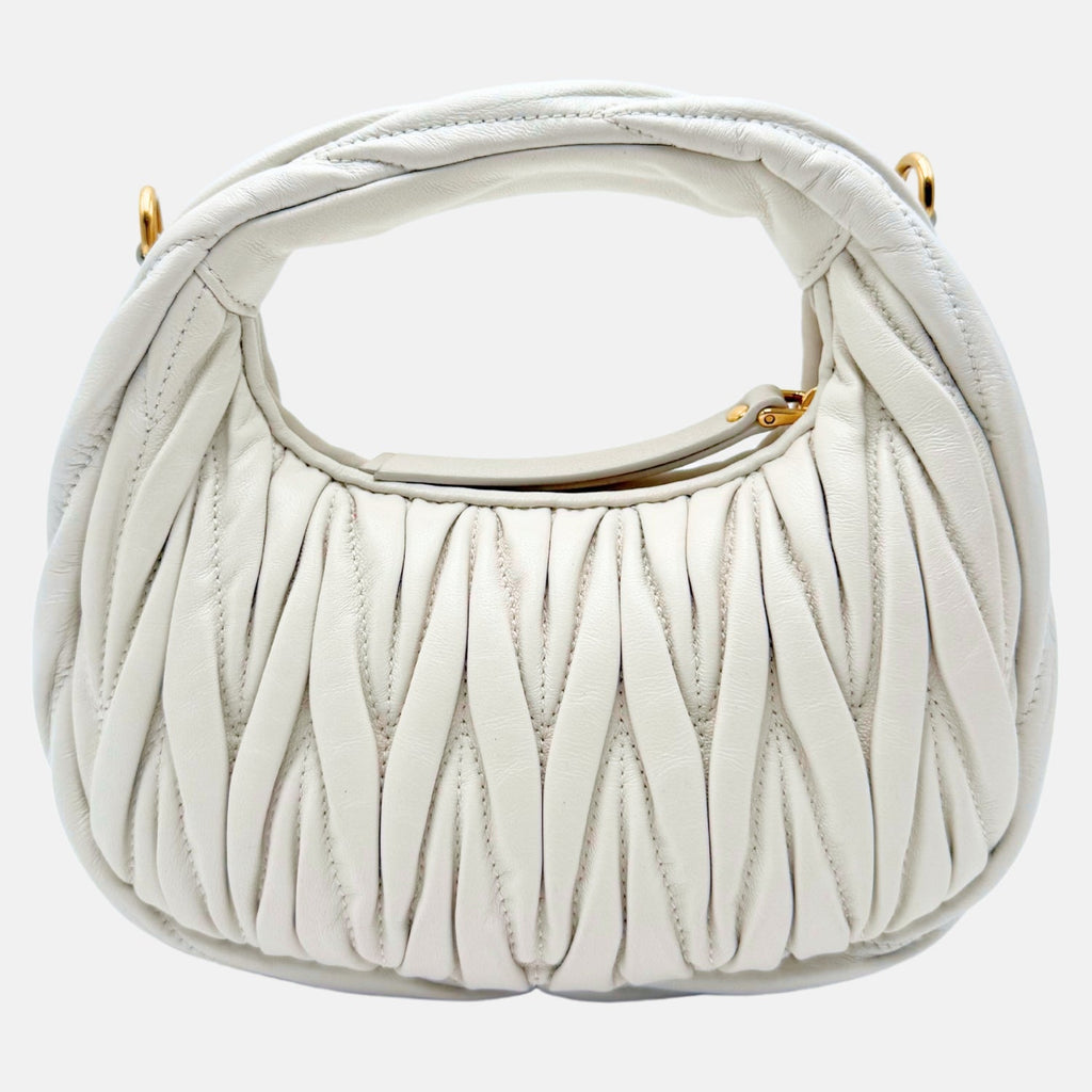 Wander Matelassé Nappa Leather Hobo Mini-Bag