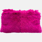 Shoulder Bag Fuchsia Rabbit Fur