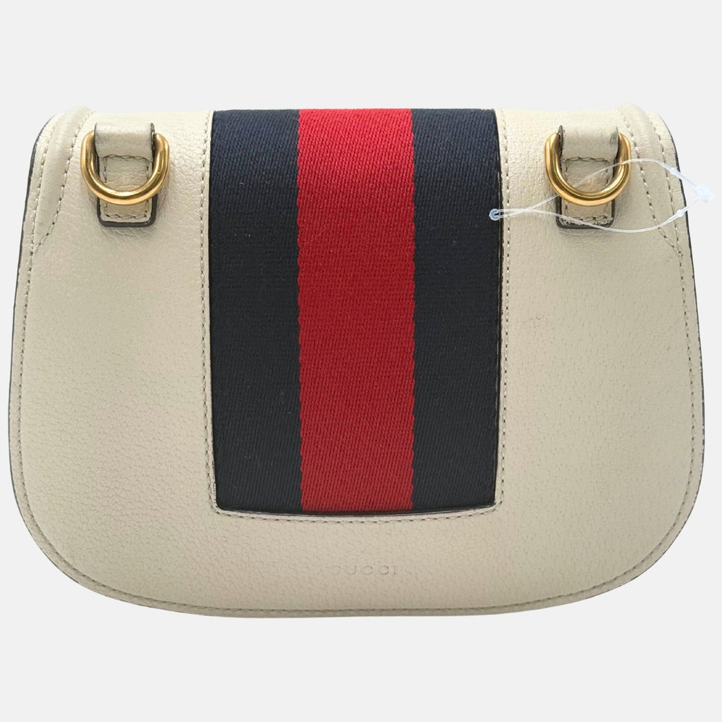 Linea Totem Butterfly Bag White Leather Small