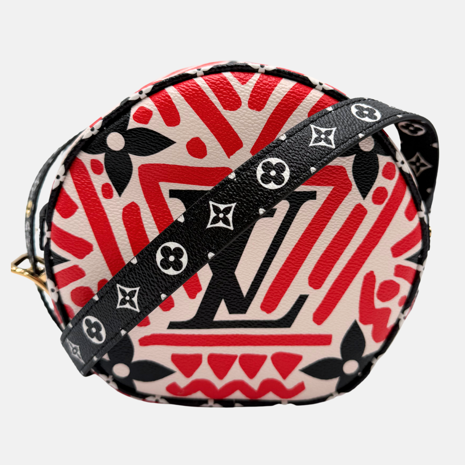 Crafty Boite Chapeau Souple Rouge Giant Monogram