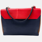 Lockme II Top Handle Rubis and Marine Calfskin