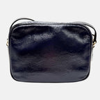 Soho Disco Shoulder Bag Navy Patent Leather Small