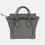 Luggage Nano Tote Kohl Drummed Calfskin