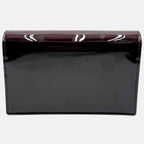 Kate Tassel Chain Wallet Burgundy Patent Leather