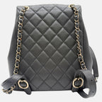 Duma Backpack Dark Grey Caviar Quilted Small