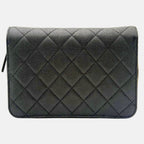Like A Wallet Flap Black Quilted Caviar
