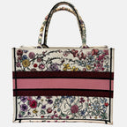 Book Tote Medium Jardin d’Hiver Embroidered Canvas
