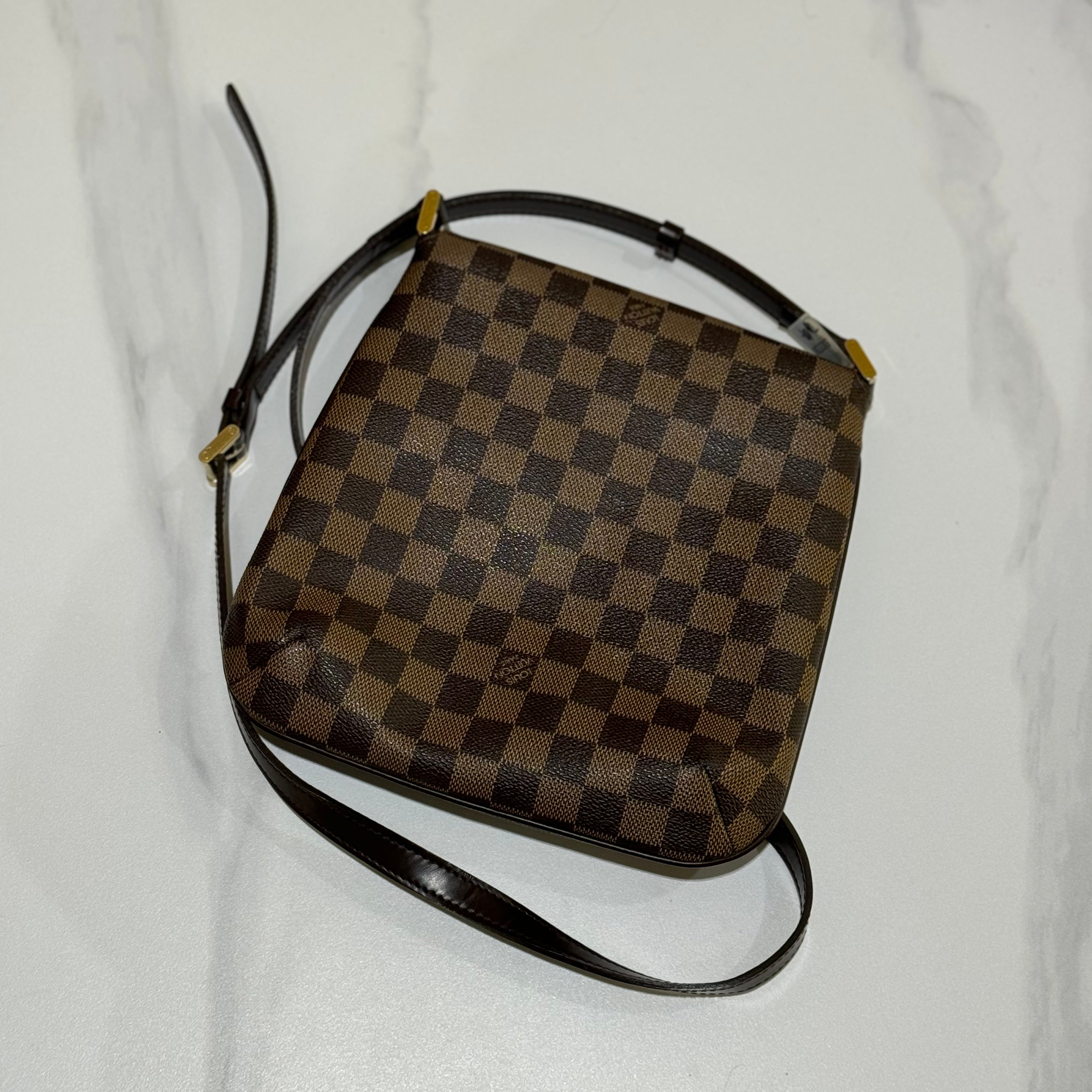 LOUIS VUITTON BROWN DAMIER KING FAYE BAG