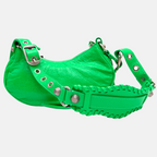 Agneau Arena Le Cagole Shoulder Bag Green