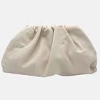 The Pouch Oversized Clutch Cream Calfskin