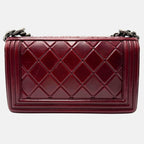Boy Bag Burgundy Lambskin Medium