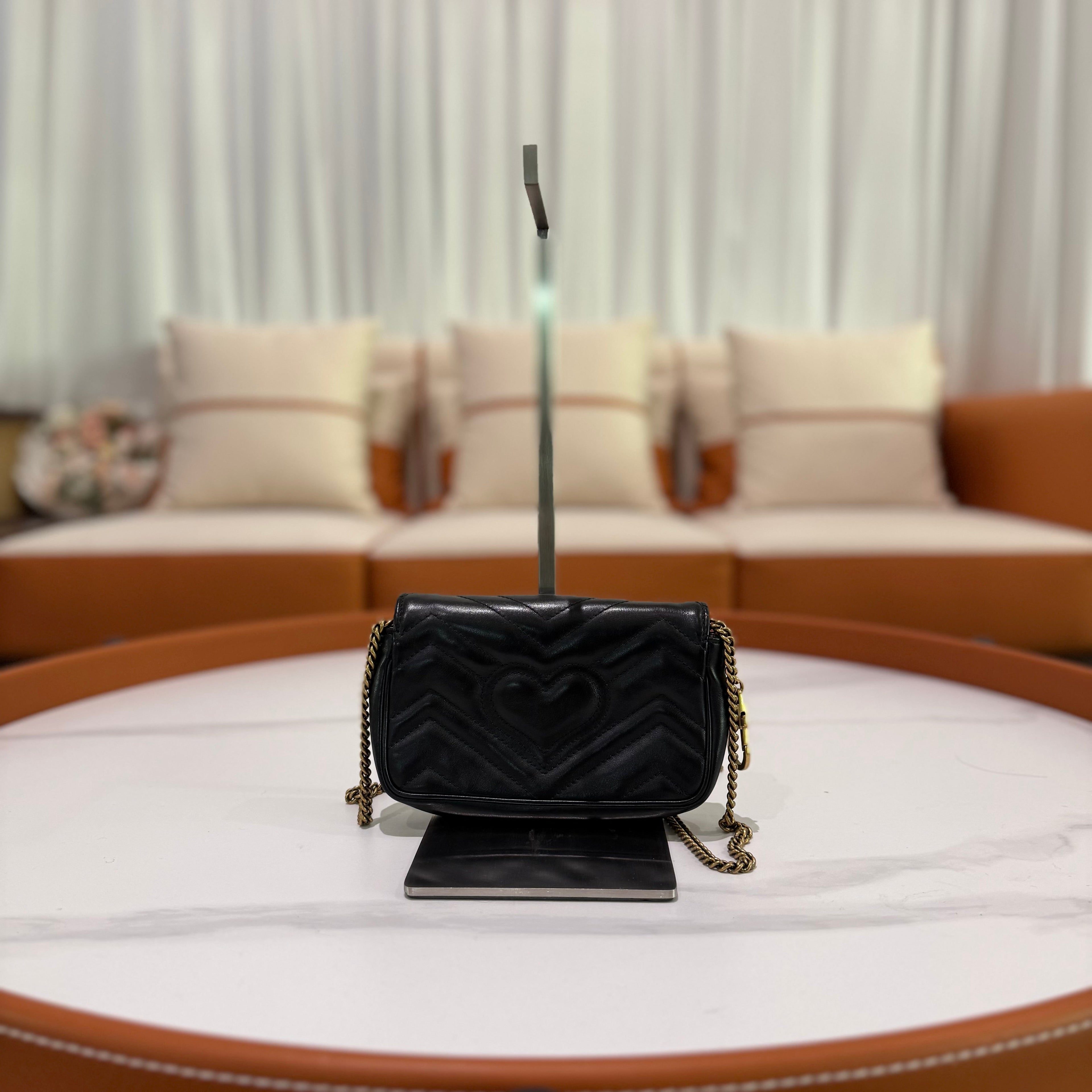 GUCCI MARMONT MINI BAG CHAIN BAG
