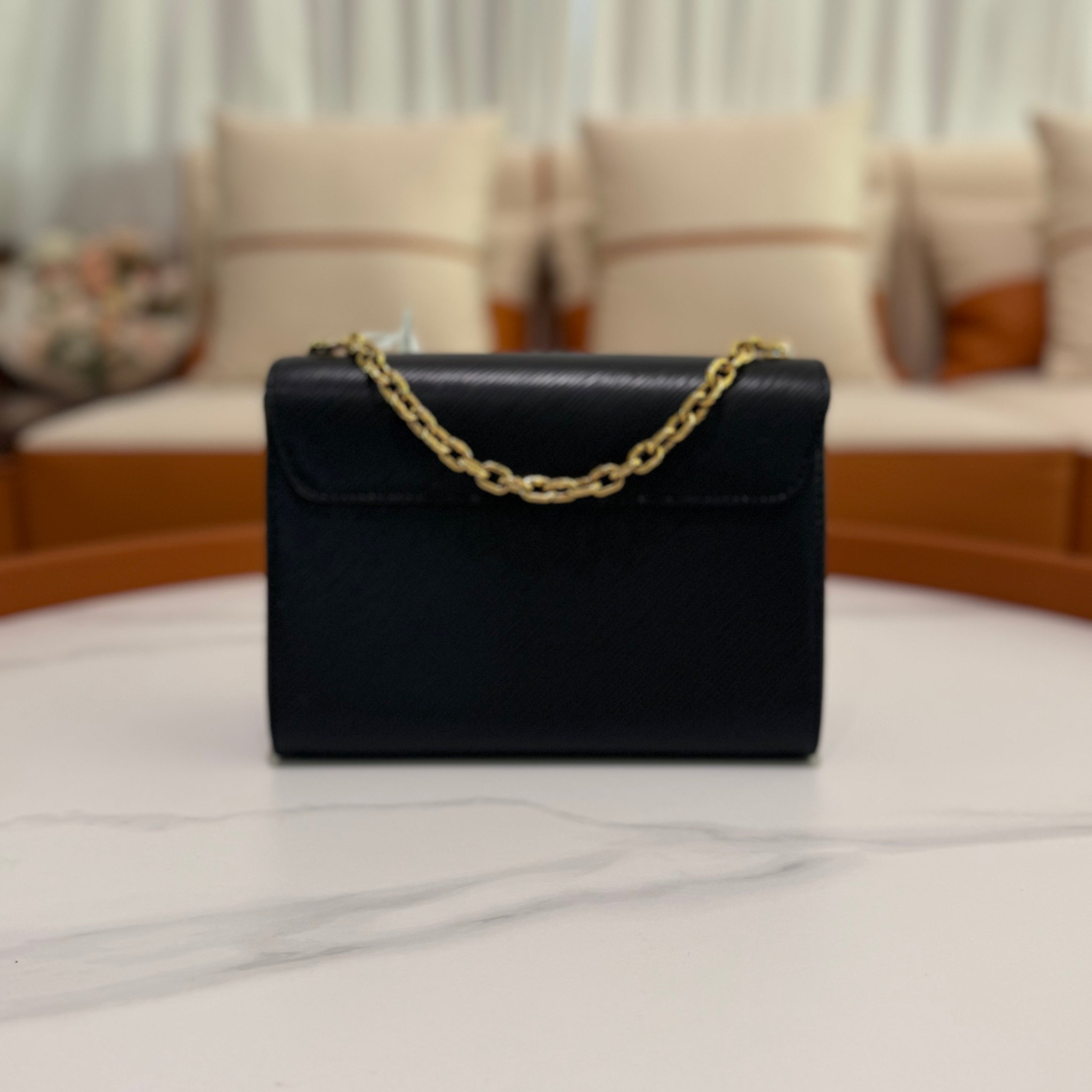 Louis Vuitton Twist Black &amp; Pink Medium Shoulder Crossbody Bag