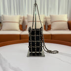 CHANEL Pre-Owned 2020 Lambskin Tech Me Out Clutch With Chain Black