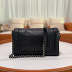 CHANEL LEBOY MEDIUM-LARGE PYTHON CHAIN BAG