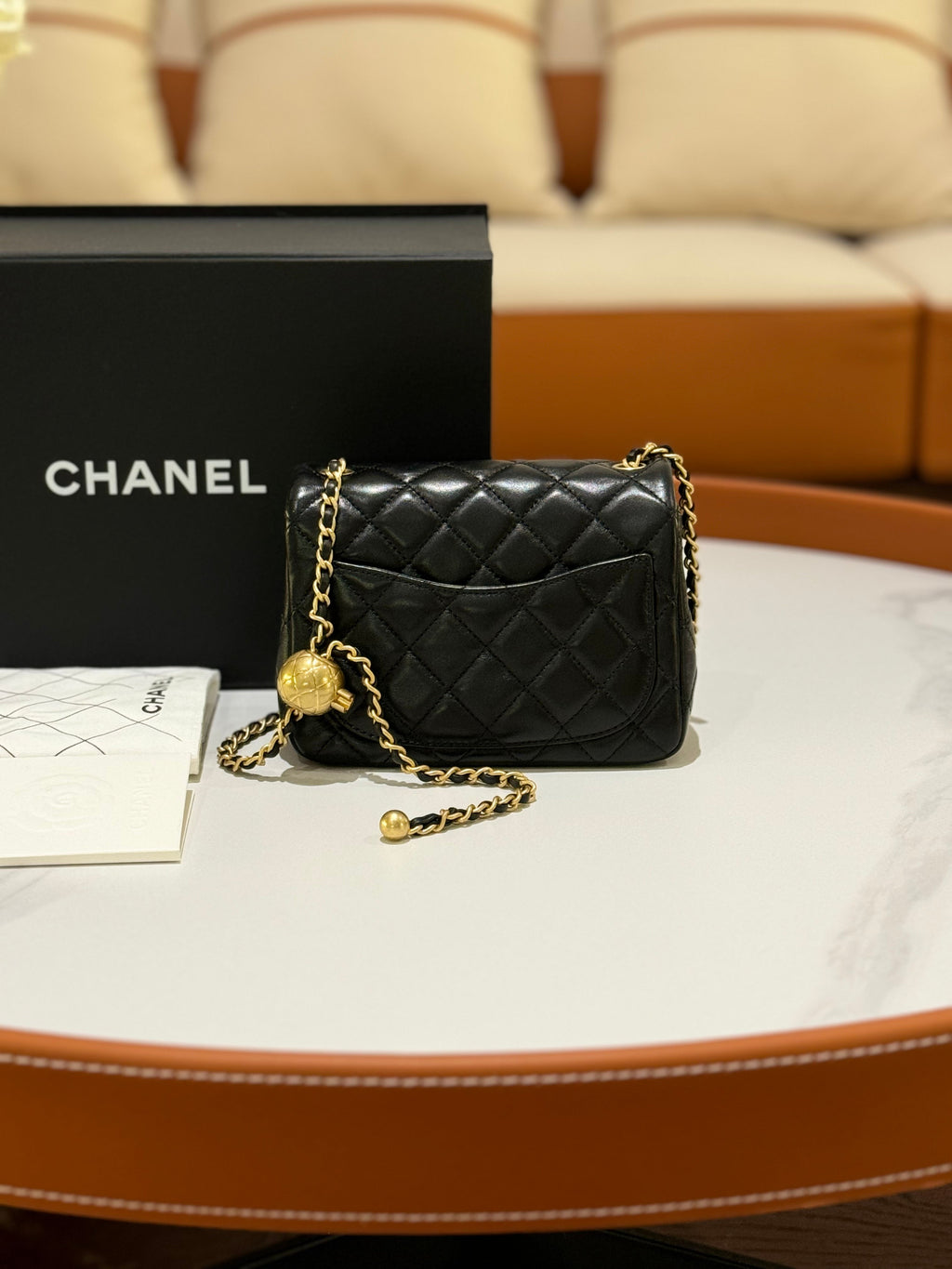 CHANEL  MINI FLAP BAG WITH CHIP