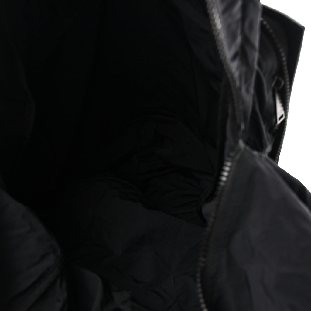Nappa Nylon Intreccio Packable Backpack Black