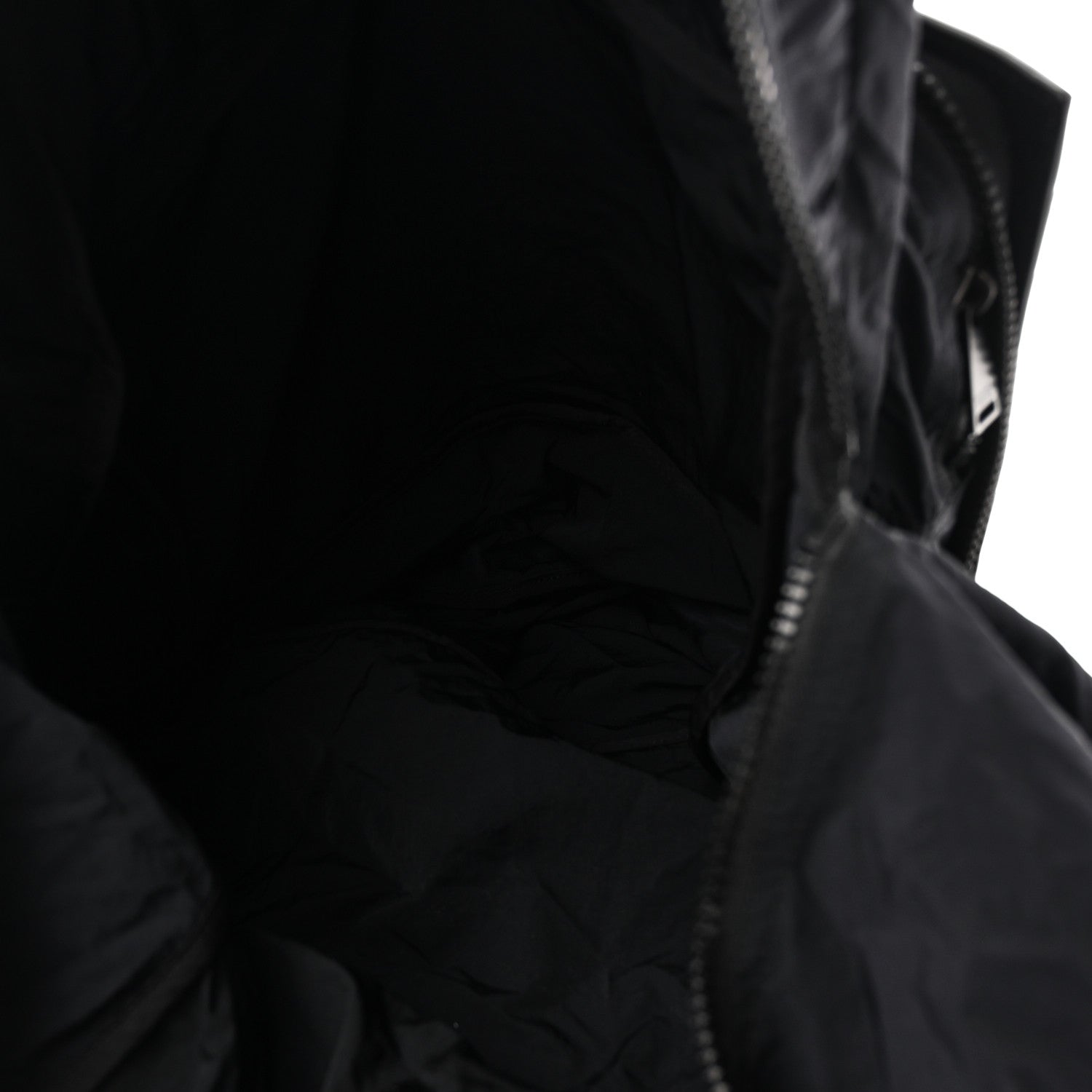 Nappa Nylon Intreccio Packable Backpack Black