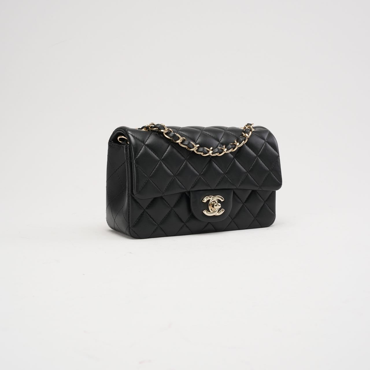 Chanel Black Mini Tangle Classic Flap Bag 2019