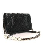 Lambskin Quilted Small My Precious Flap Black