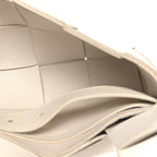Nappa Maxi Intreccio The Belt Cassette Bag White