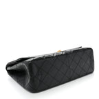 Aged Calfskin Quilted 2.55 Reissue 227 Flap Black