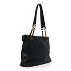 Caviar Flap Shoulder Bag Black