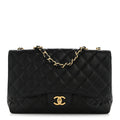 Caviar Quilted Jumbo Single Flap Black