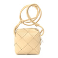 Lambskin Maxi Intrecciato Mini Cassette Camera Bag  Porridge