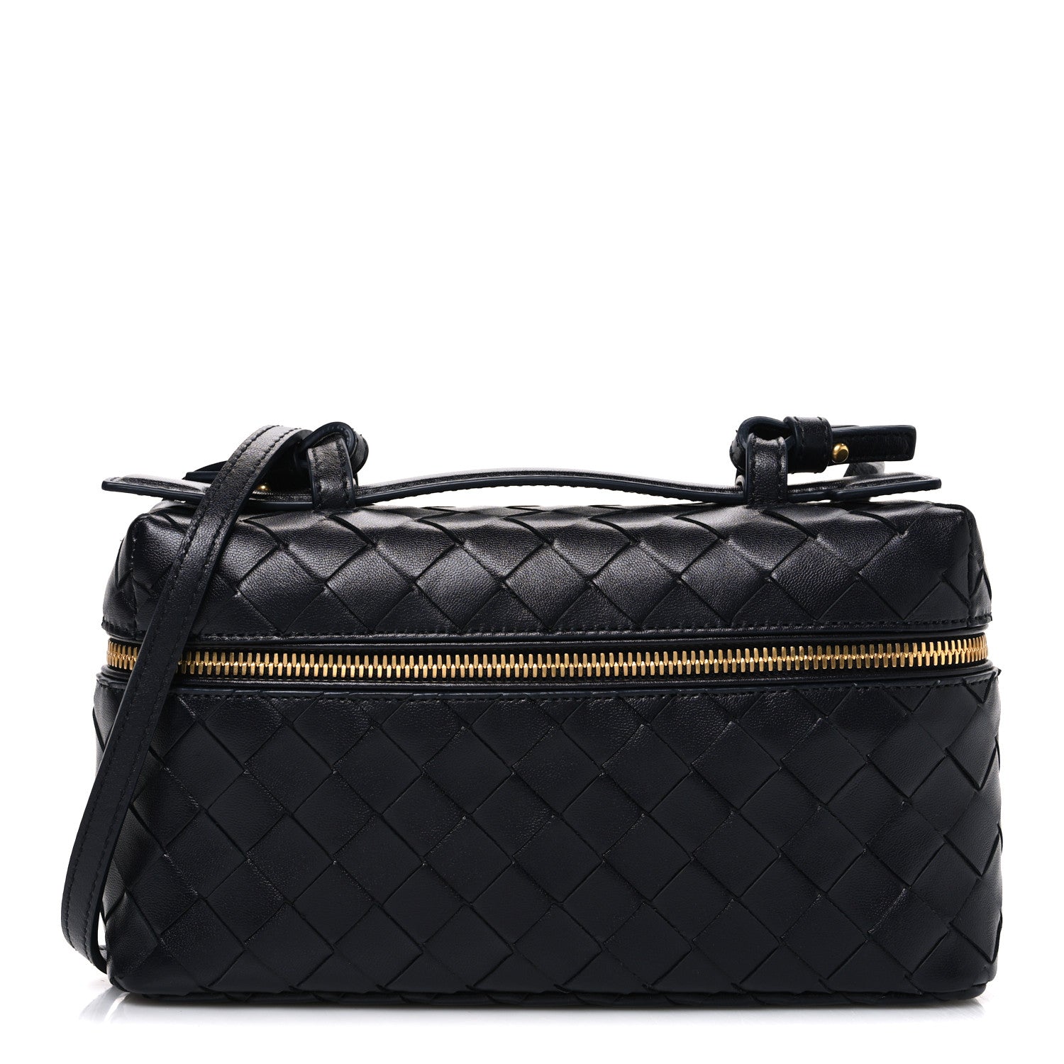 Calfskin Intrecciato Bang Bang Vanity Case Nocturnal