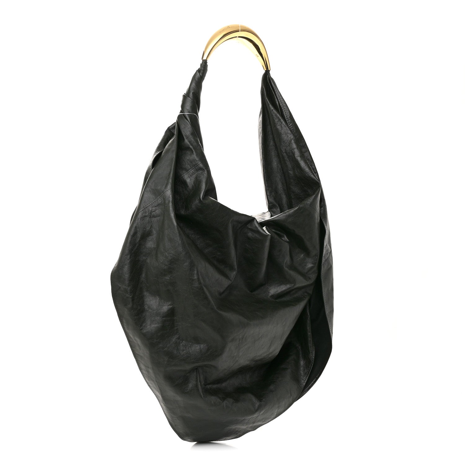 Calfskin Foulard Shoulder Bag Dark Green