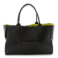 Nappa Maxi Intrecciato Medium Arco Tote Fondant Kiwi