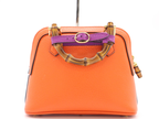 Gucci Diana Nm Bamboo Handle Tote Leather Orange Leather Handbag (Authentic Pre-Loved)