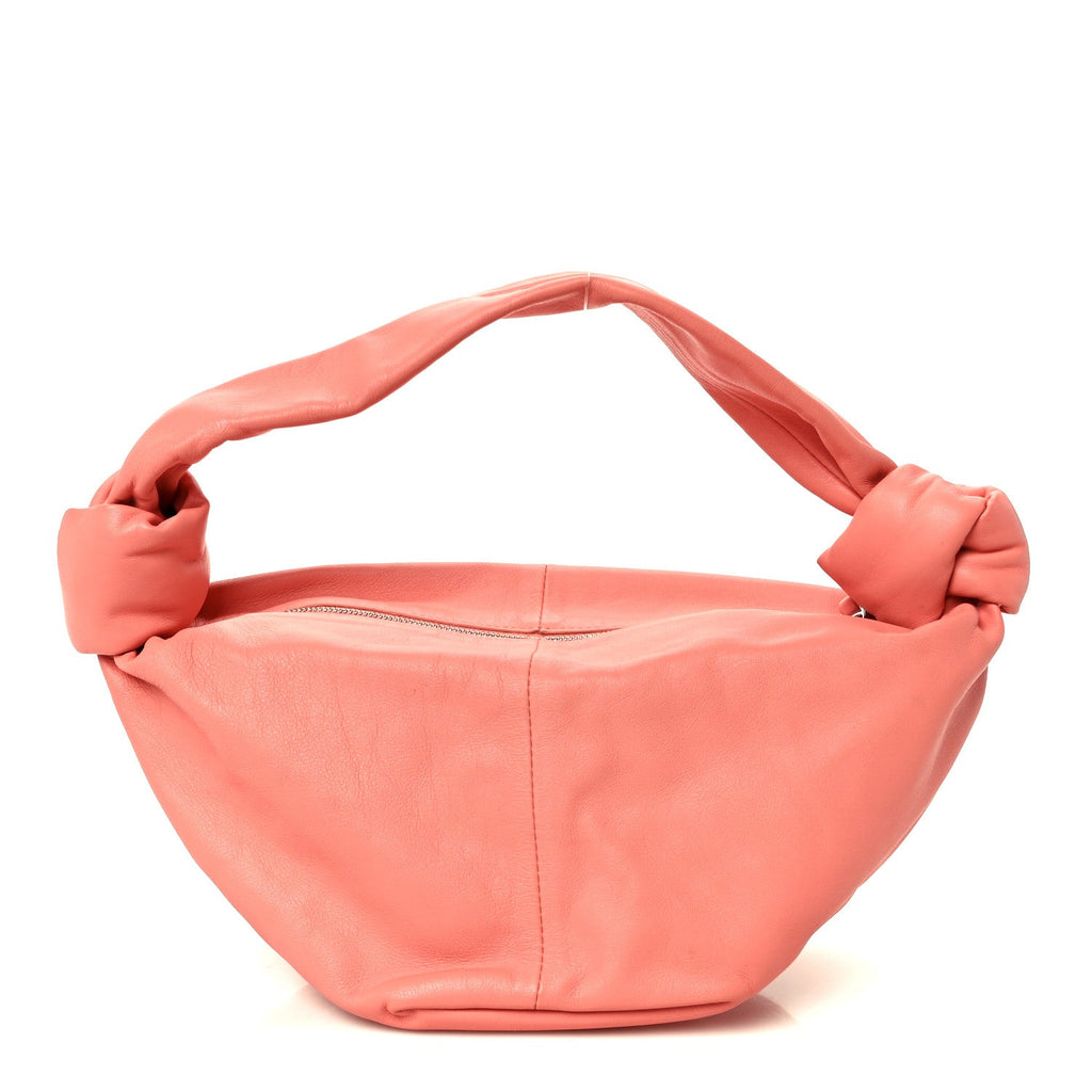 Calfskin Mini Double Knot Bag Peach
