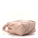 Lambskin Maxi Intrecciato Mini Cassette Camera Bag Macaroon
