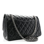 Aged Calfskin Quilted 2.55 Reissue 225 Flap Black