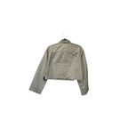 FLASH 50% off - Cream & Tan Top Long Sleeve Luxury Designer Chanel, Size M