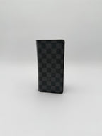 Wallet Luxury Designer By Louis Vuitton In Black & Grey, Size:Large