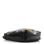 Shiny Calfskin Quilted Mini Chanel 22 Black