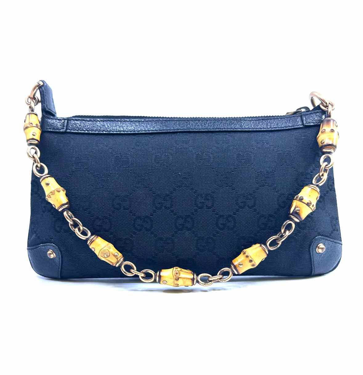 GUCCI Black Canvas Shoulder Bag