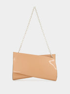Lowbitwist Small Blush Patent Leather Clutch