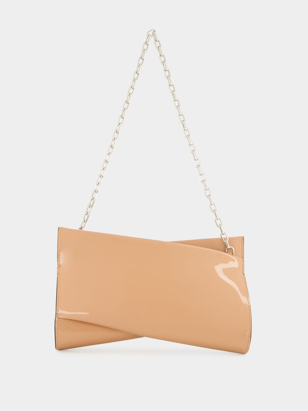 Lowbitwist Small Blush Patent Leather Clutch